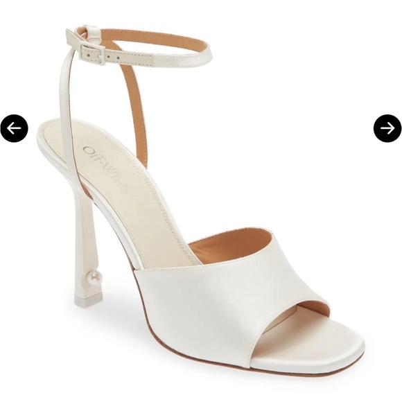 Off-White Shoes - Off-White Lollipop Bridal Satin Sandal in White White
Size 36